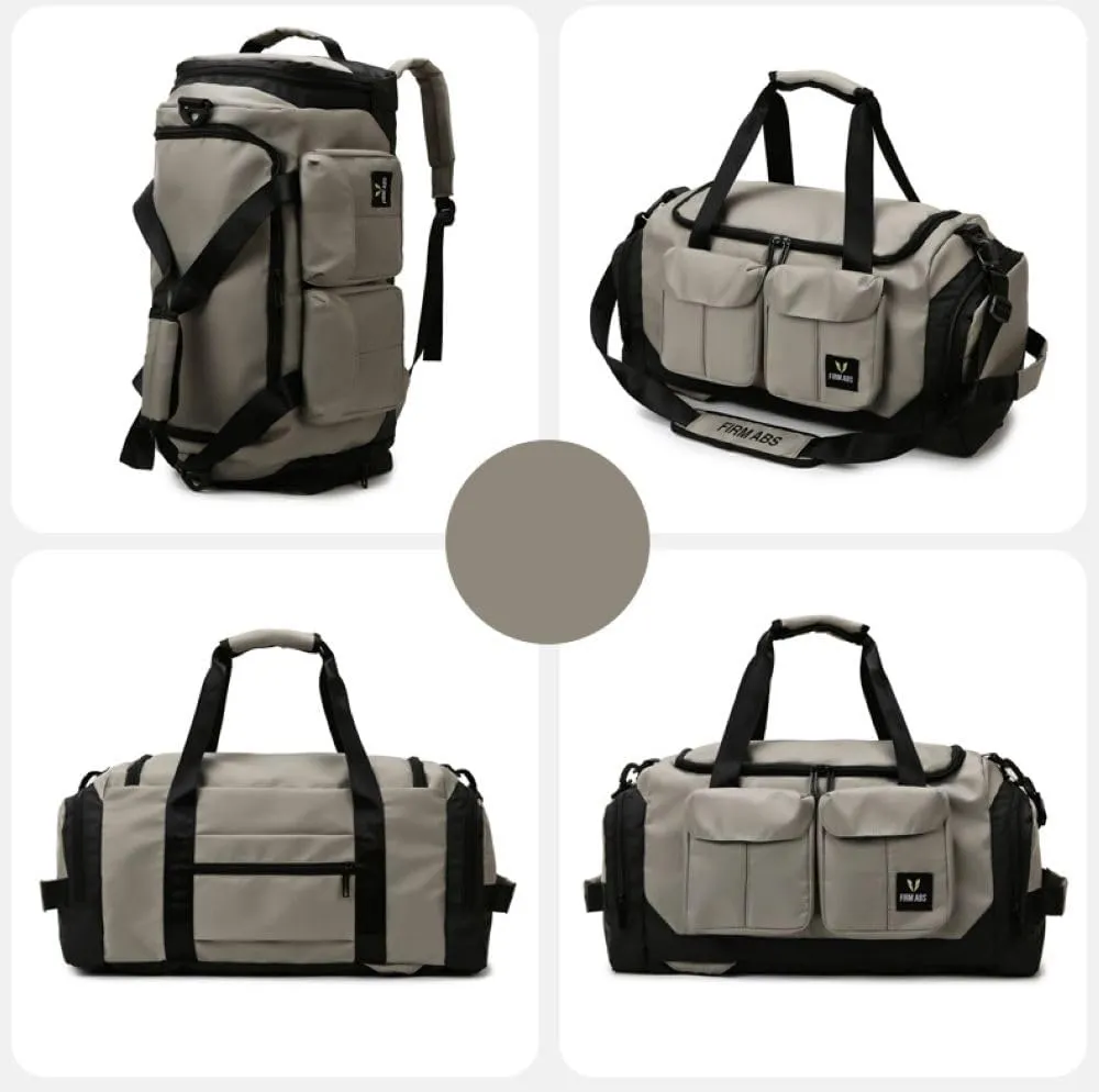 Gym Bag for Women,Sports Travel Duffel Bag, Weekender Overnight Bag with Wet Pocket and Shoes Compartment for Women, Travel,Workout,Gym, Yoga DBE-561 (Gray)