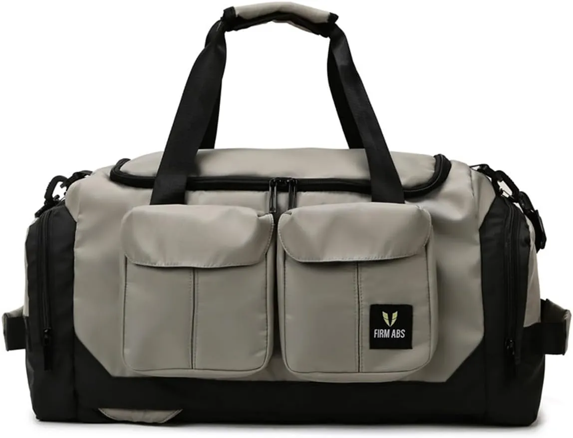 Gym Bag for Women,Sports Travel Duffel Bag, Weekender Overnight Bag with Wet Pocket and Shoes Compartment for Women, Travel,Workout,Gym, Yoga DBE-561 (Gray)