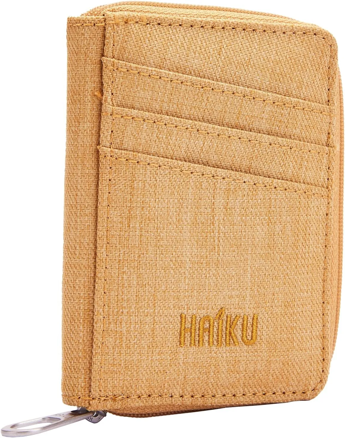 HAIKU Sprout Wallet, Lightweight Small Wristlet Wallet with Zippered Pouch, RFID Pockets, and Removeable Wrist Strap, Honeycomb