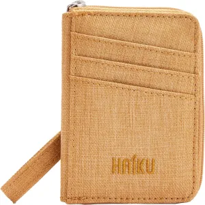 HAIKU Sprout Wallet, Lightweight Small Wristlet Wallet with Zippered Pouch, RFID Pockets, and Removeable Wrist Strap, Honeycomb