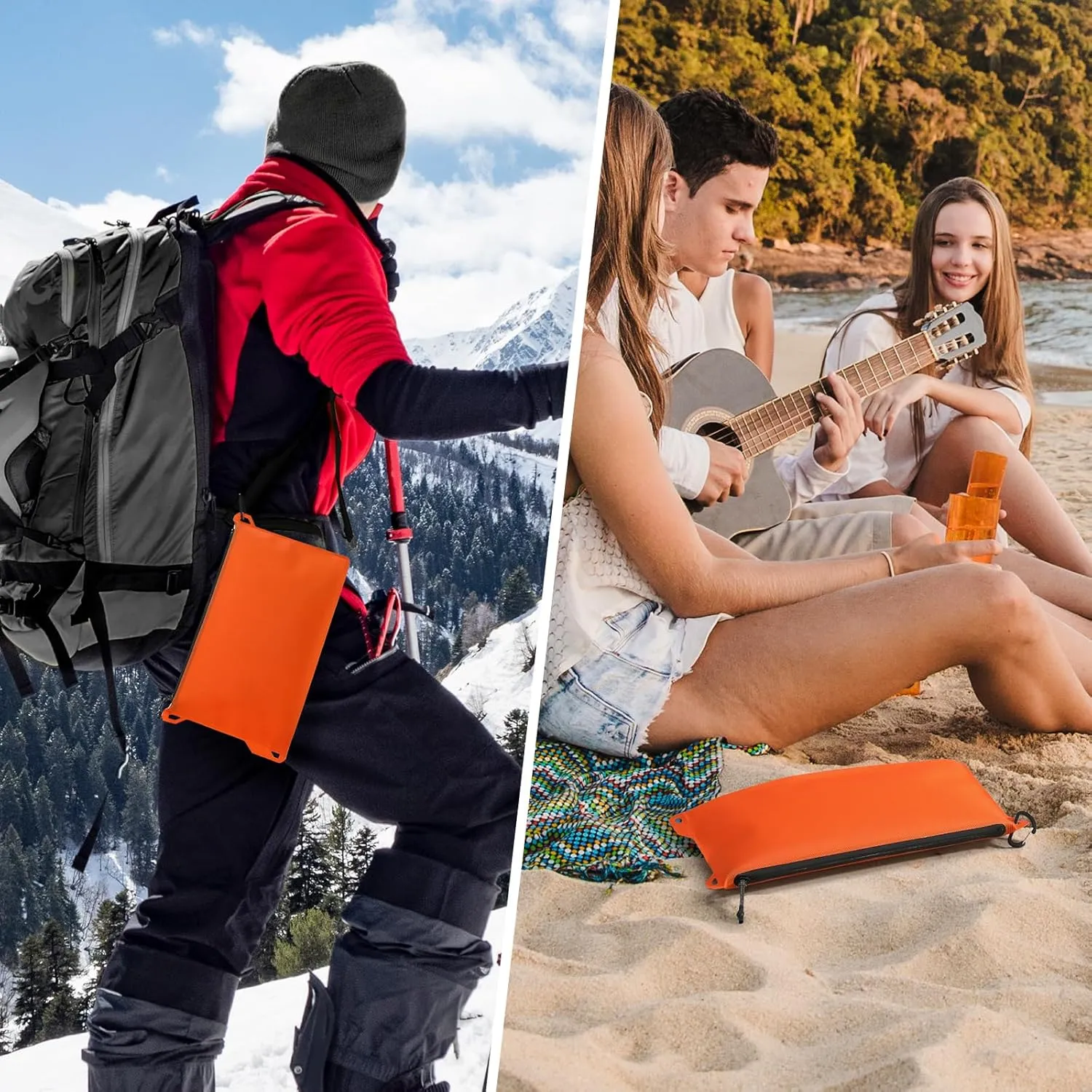 Haimont Waterproof Pouch, Small Waterproof Dry Bag with Upgrade Zipper for Travel Boating Kayaking Hiking Document Organizer