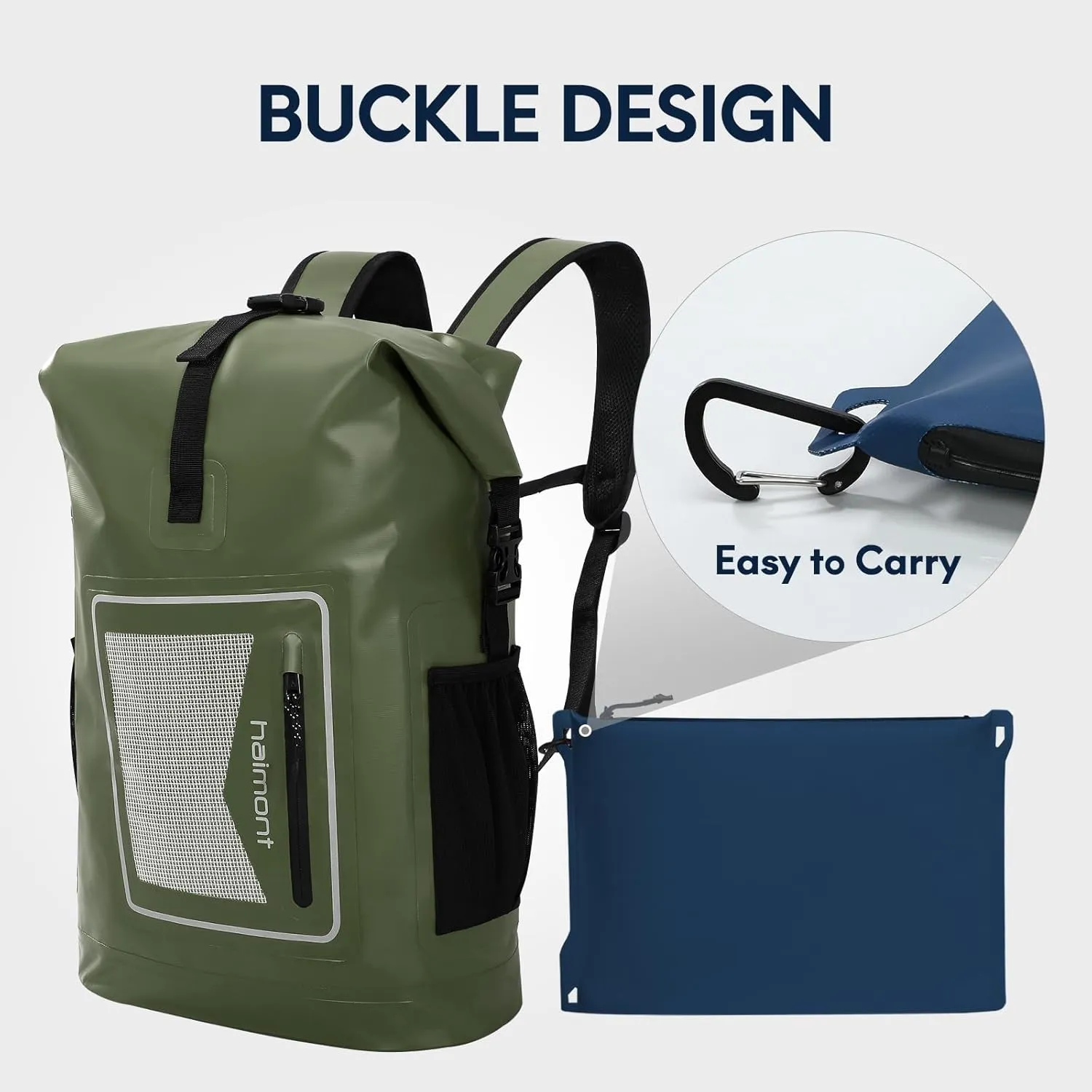 Haimont Waterproof Pouch, Small Waterproof Dry Bag with Upgrade Zipper for Travel Boating Kayaking Hiking Document Organizer