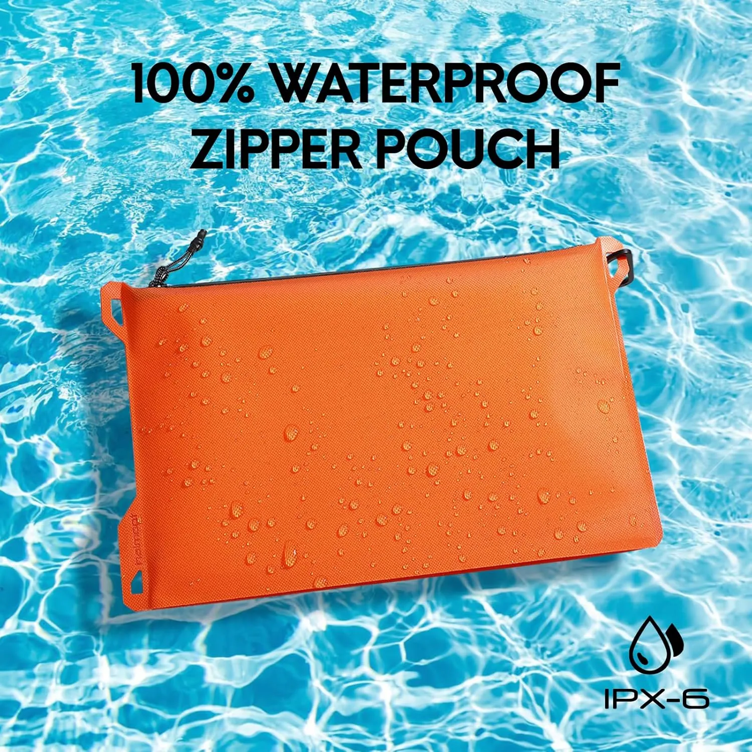 Haimont Waterproof Pouch, Small Waterproof Dry Bag with Upgrade Zipper for Travel Boating Kayaking Hiking Document Organizer