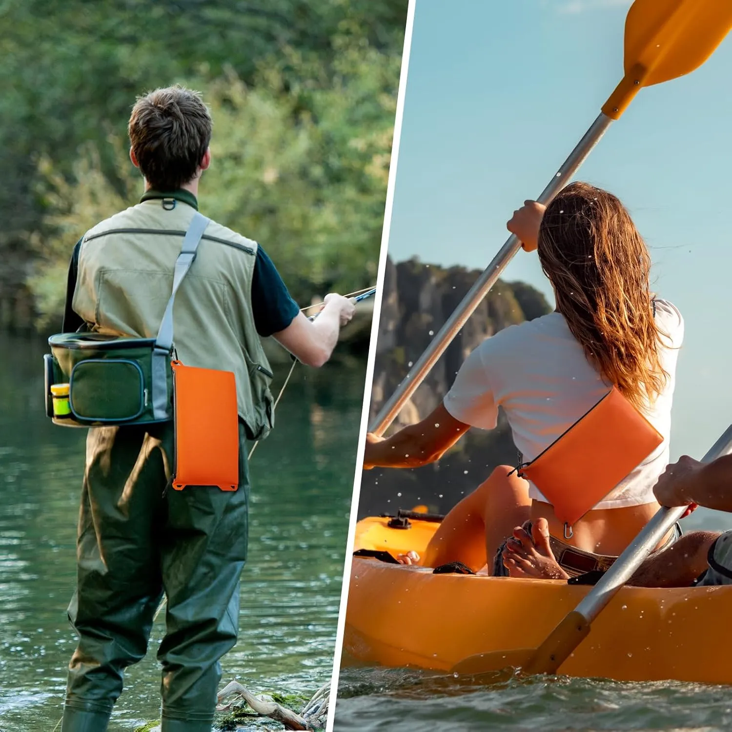 Haimont Waterproof Pouch, Small Waterproof Dry Bag with Upgrade Zipper for Travel Boating Kayaking Hiking Document Organizer