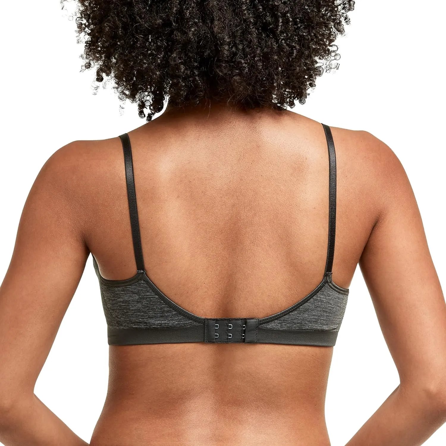 Hanes Women's Wireless T-shirt Bra, Moisture-wicking Convertible Smoothing Bra, Full-coverage