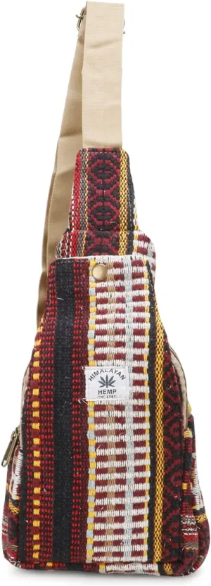 Hemp Sling Backpack- Hemp Cross body Bag- Hemp Shoulder Backpack Adjustable Strap for Men & Women