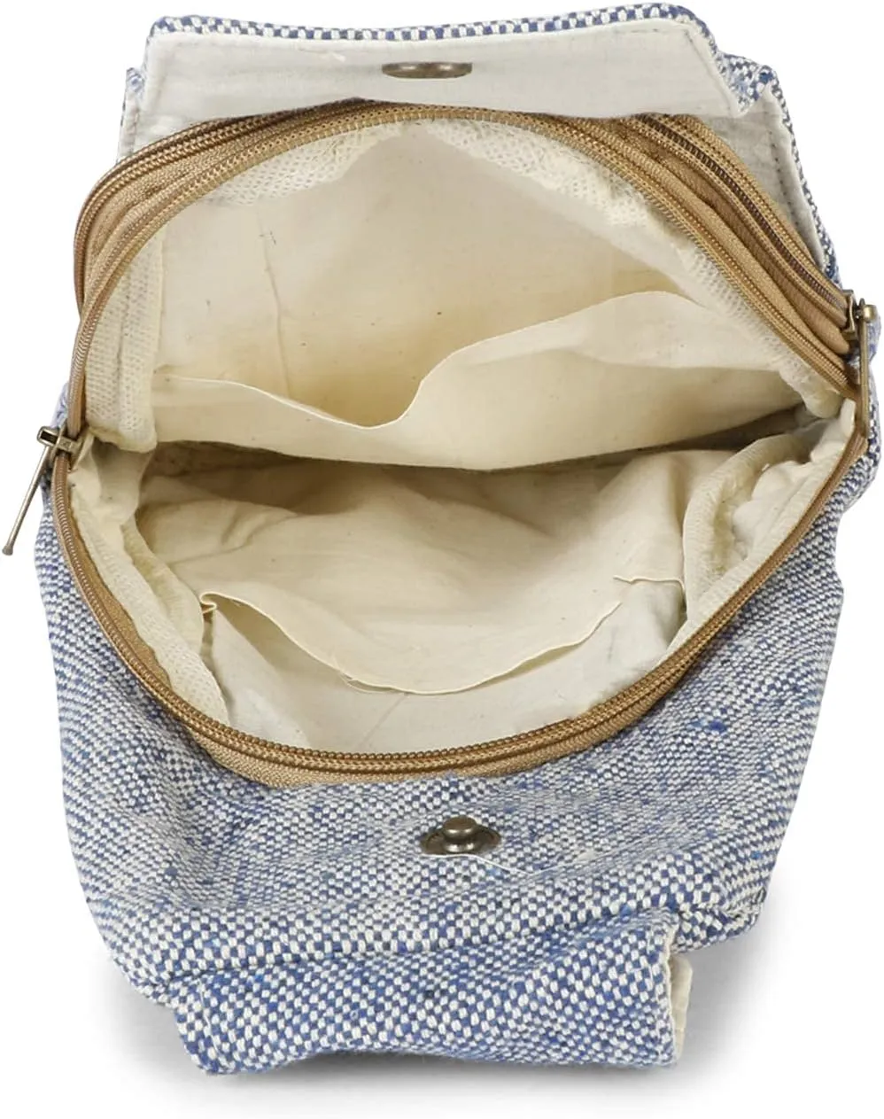Hemp Sling Backpack- Hemp Cross body Bag- Hemp Shoulder Backpack Adjustable Strap for Men & Women