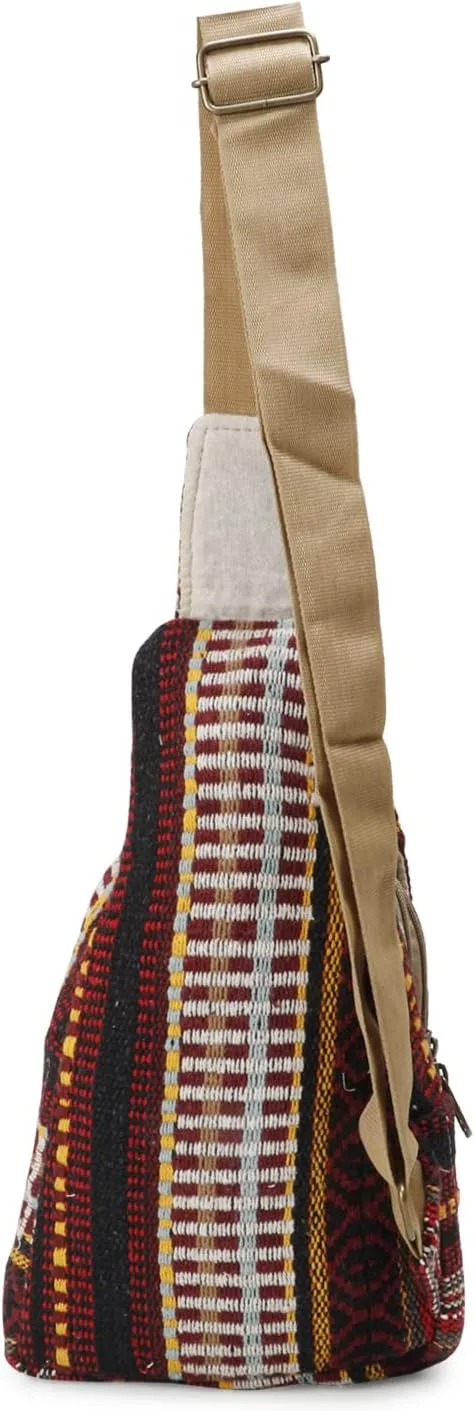 Hemp Sling Backpack- Hemp Cross body Bag- Hemp Shoulder Backpack Adjustable Strap for Men & Women