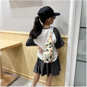 Hiflyer Kids Sling Bag - Kawaii Backpack & Crossbody Bag for Girls (Green)