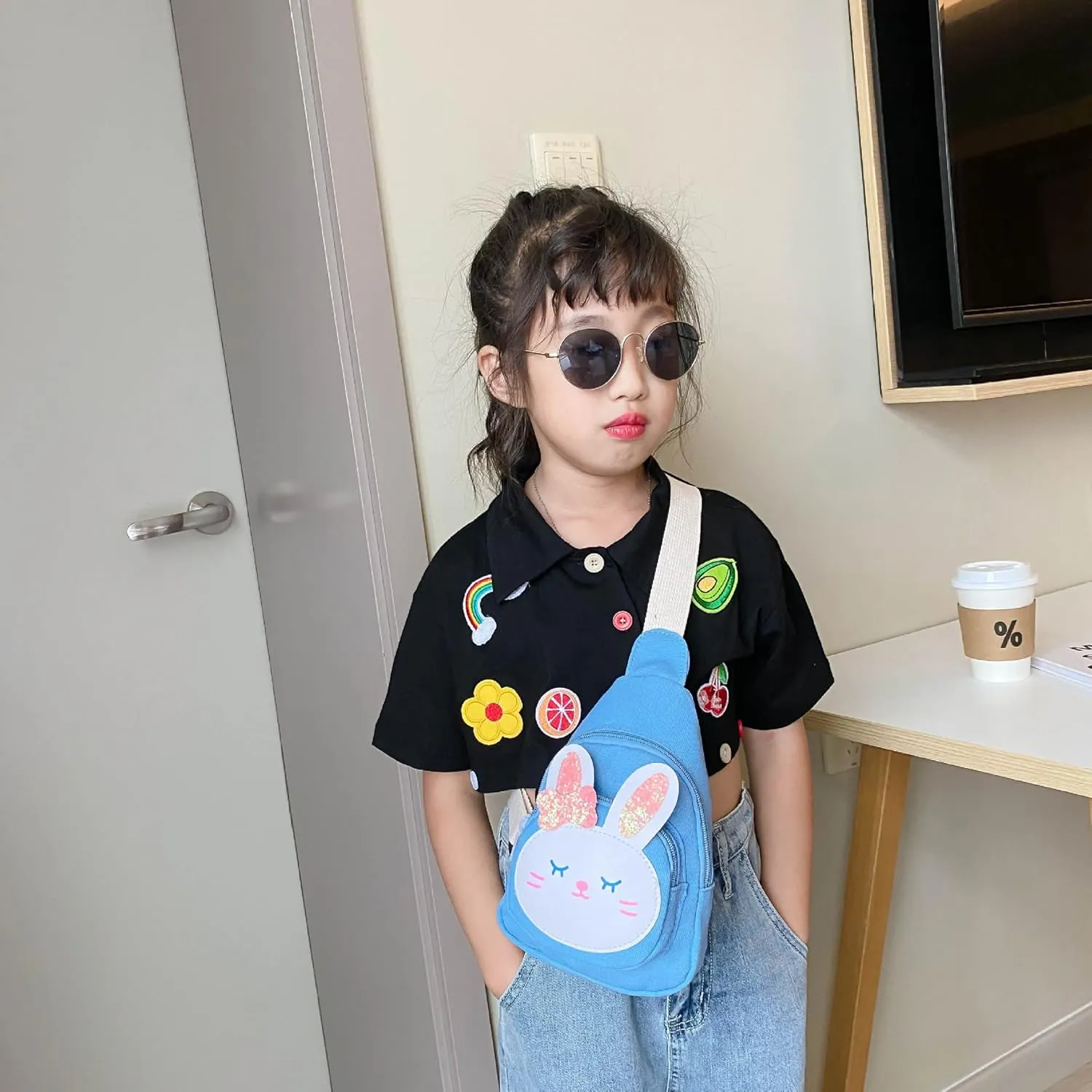 Hiflyer Sling Bag - Kawaii Backpack, Small Sling Bag