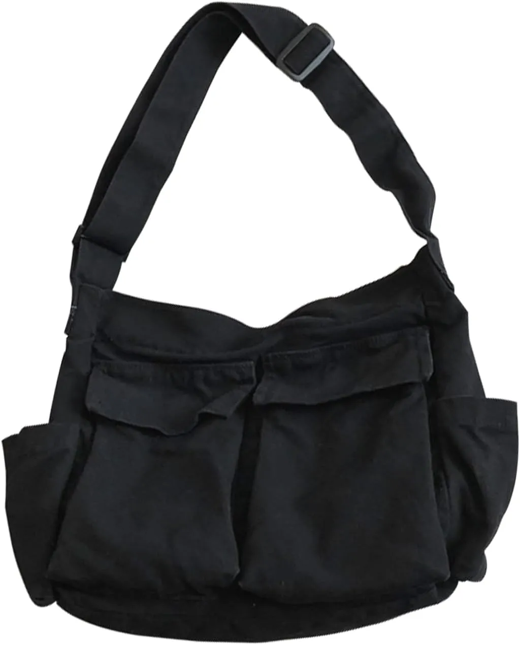 Hobo Messenger Bag with Multiple Pockets, Large Aesthetic Crossbody Bag, Casual Shoulder Tote Bag for Women and Men