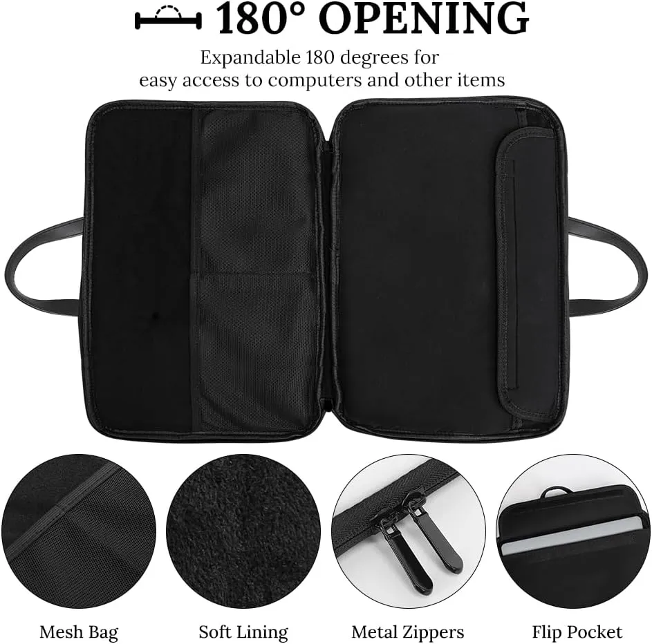 Horror Vampire Devil Grim Reaper Laptop Tote Bag Waterproof Computer Carrying Case Business Office Briefcase