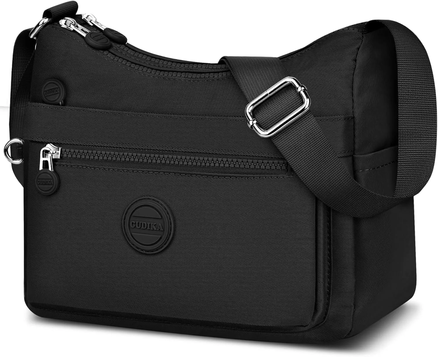 HUANLANG Nylon Crossbody Bags for Women Large Lightweight Travel Purse Women's Pocketbooks Multi Pocket Shoulder Bag