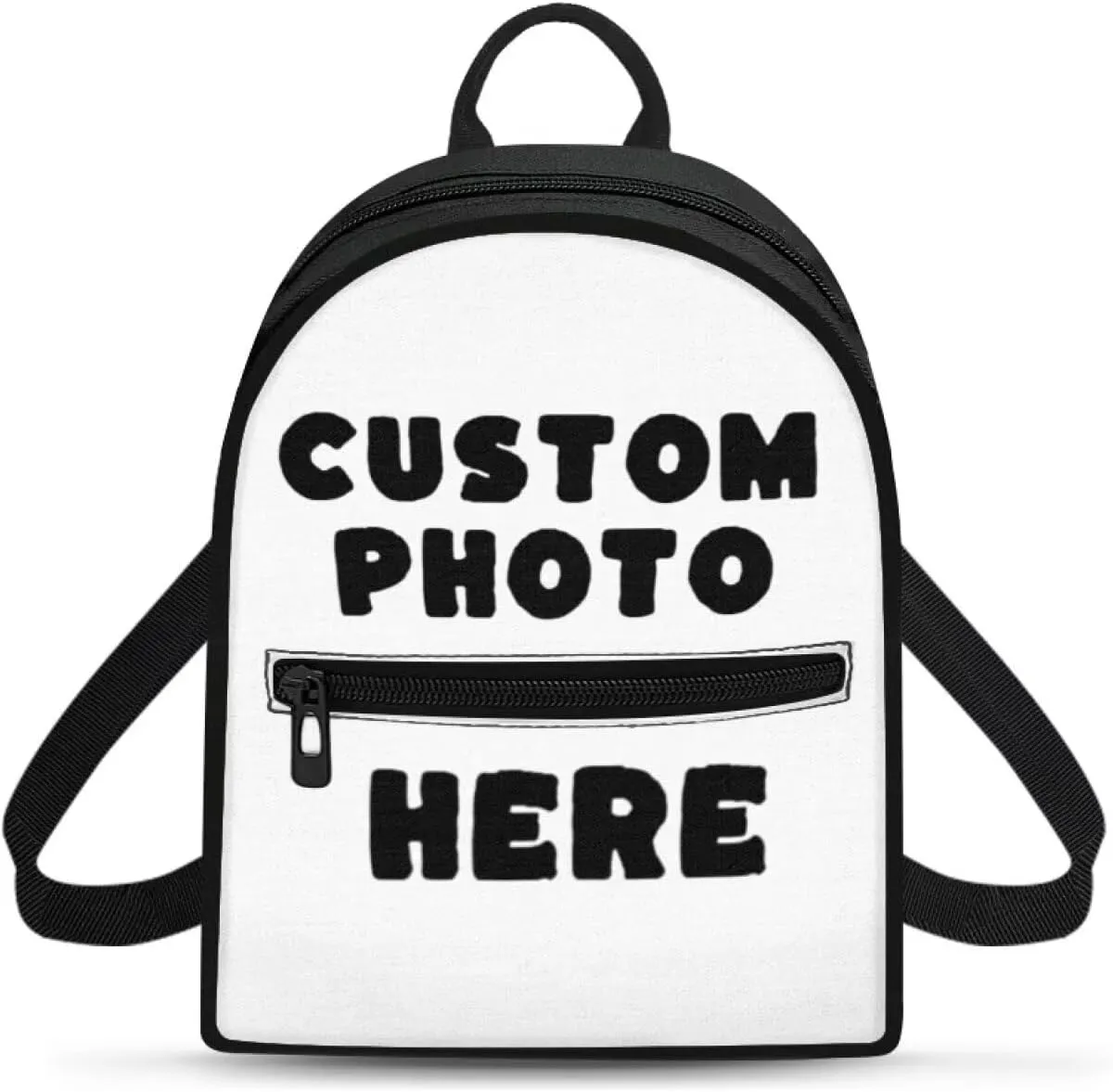 HUGS IDEA Custom Backpack for Women Add Your Image Custom Mini Backpack for Work Fashion Cell Phone Backpack for Women Custom Birthday Gifts for Women Teen Girls