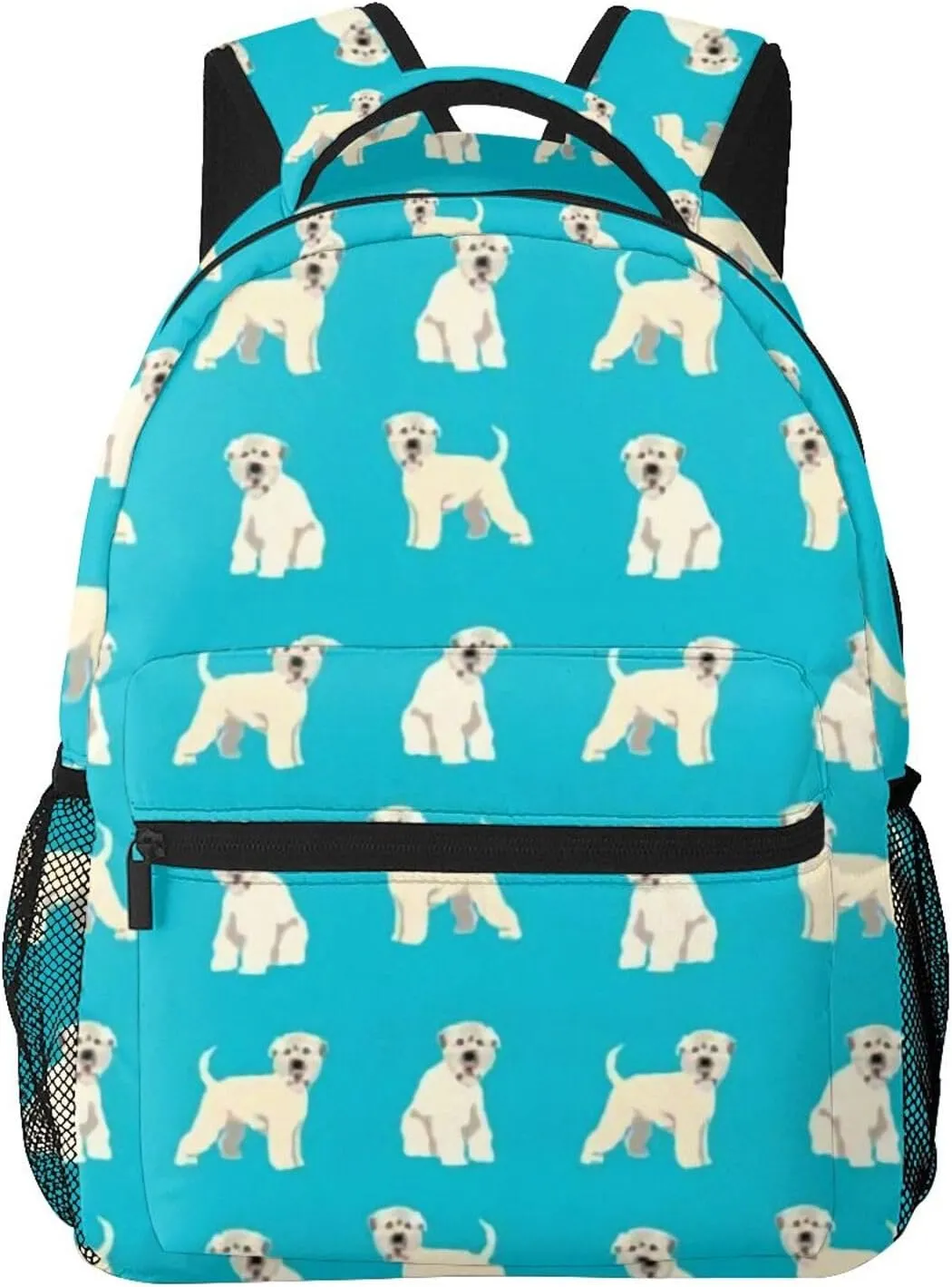 Irish Wheaten Terrier Dog Backpack Laptop Backpack Sports Travel Shoulder bag Light casual backpack