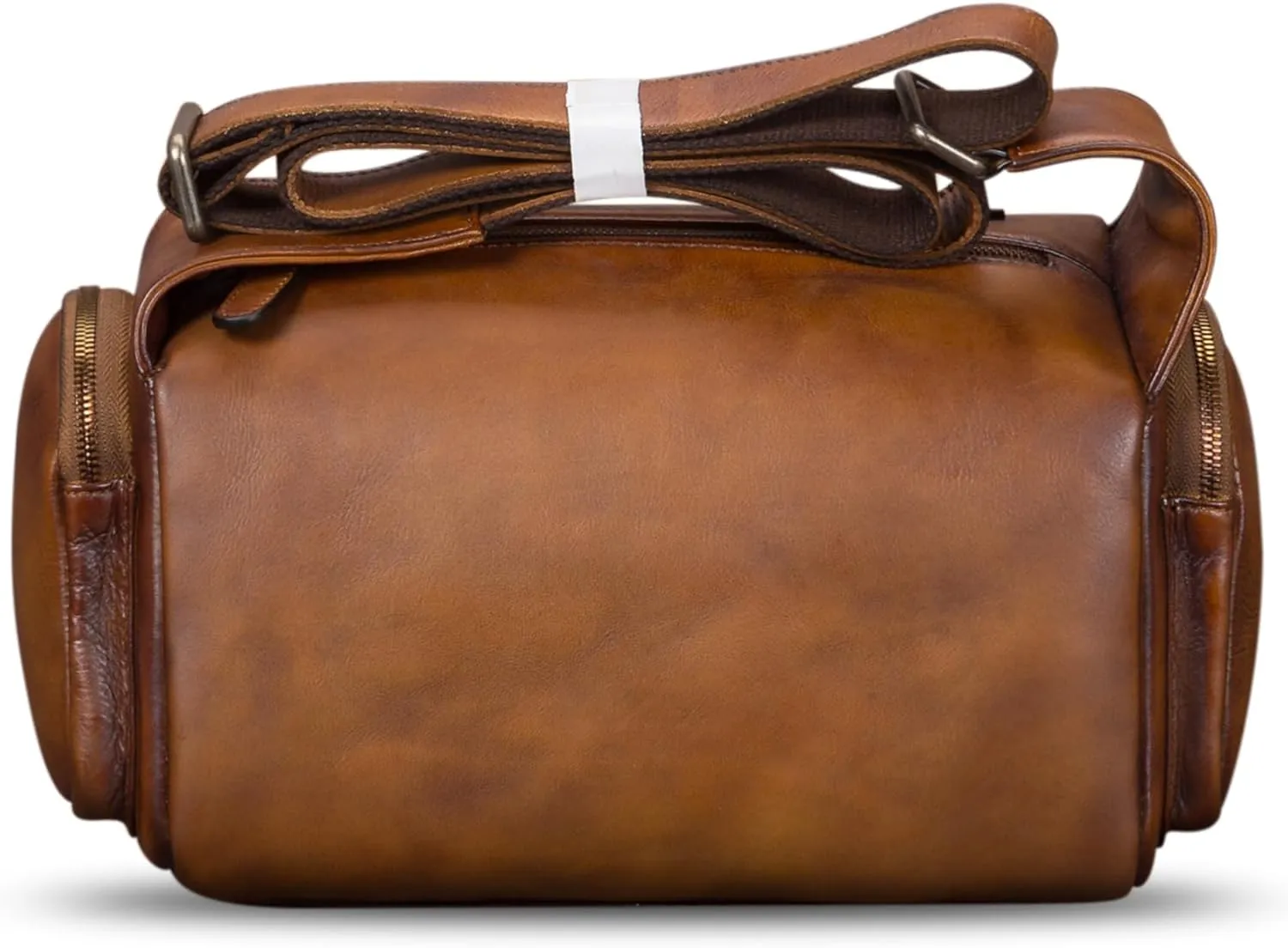 IVTG Genuine Leather Messenger Bag for Men Crossbody Shoulder Pack Satchel Casual Sling Daypack Work Business Daypack
