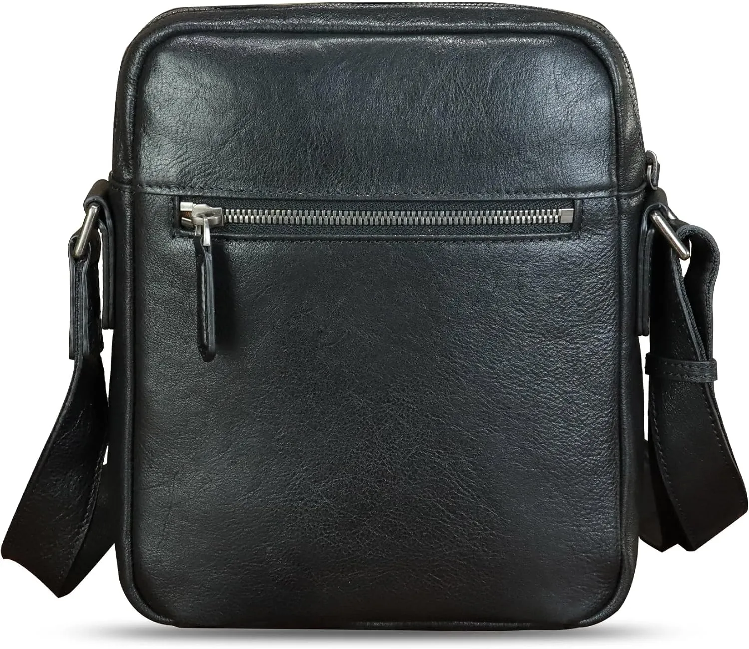IVTG Genuine Leather Purse and Messenger Bag for Men Fashion Leather Shoulder Bags Briefcase Crossbody Satchel Bag with Strap
