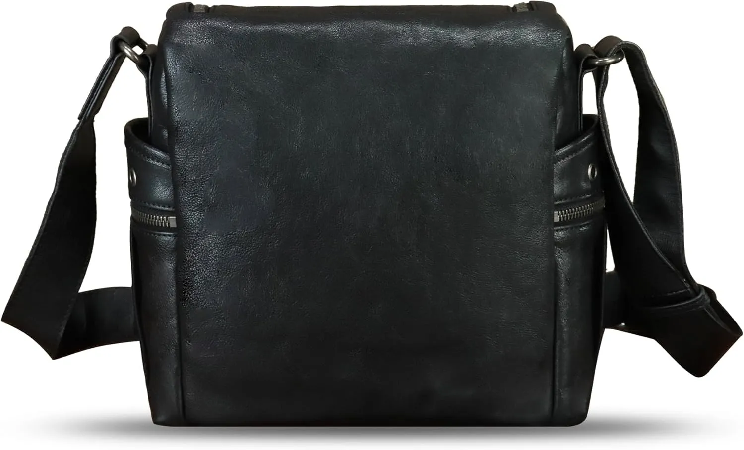 IVTG Genuine Leather Purse and Messenger Bag for Men Leather Shoulder Bag Crossbody Bag Satchel Purse Briefcase with Strap