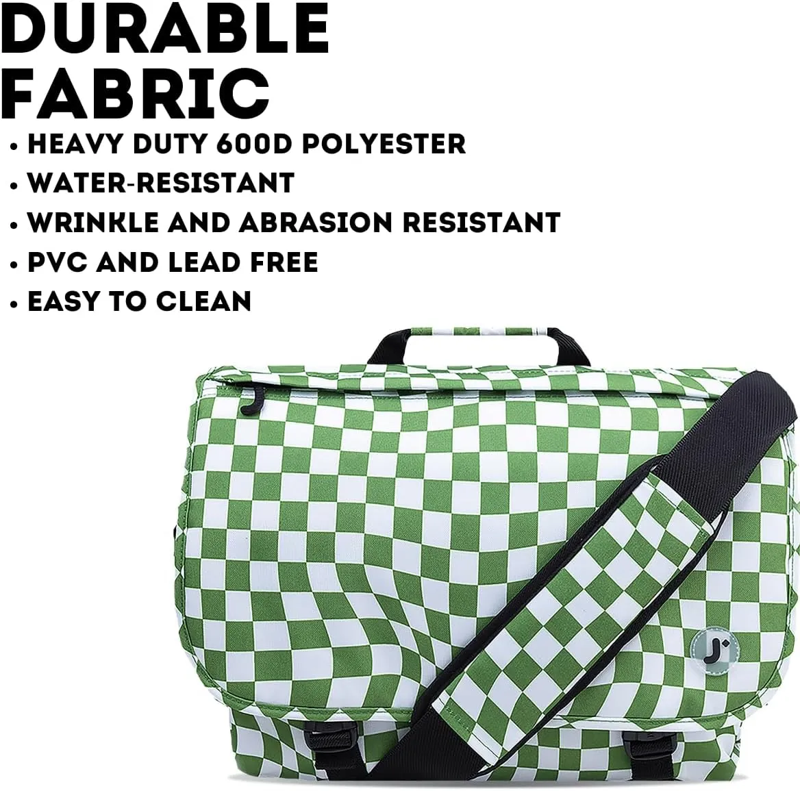 J World New York Thomas Laptop Messenger Bag for Women & Men. Kids Computer Bookbag