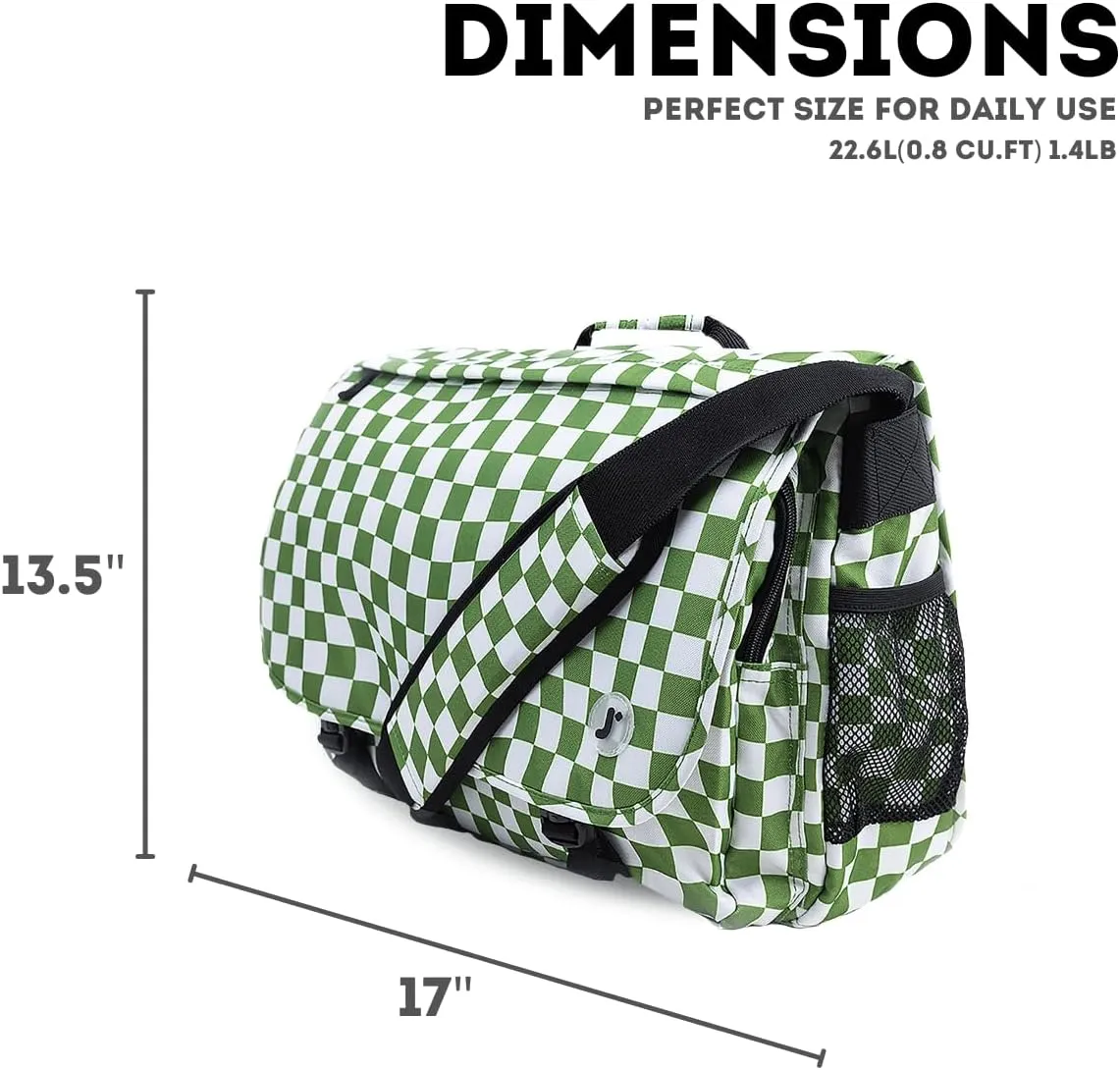J World New York Thomas Laptop Messenger Bag for Women & Men. Kids Computer Bookbag