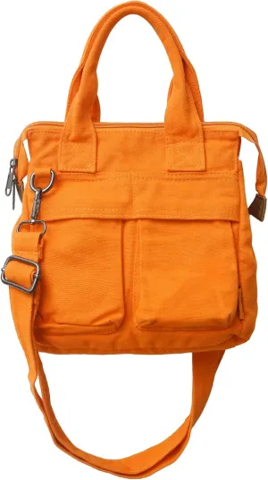 Japanese Harajuku Aesthetic Crossbody Bag Grunge Hippie Shoulder Bag Punk Goth Dark Satchel Bag Emo Alt Messenger Bag (Orange,One size)