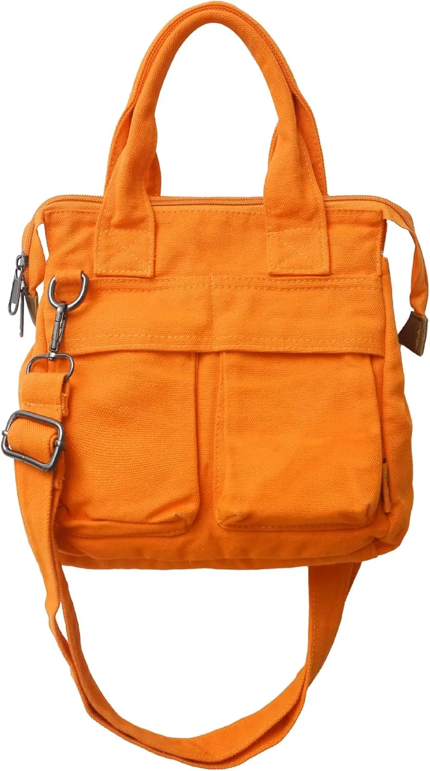 Japanese Harajuku Aesthetic Crossbody Bag Grunge Hippie Shoulder Bag Punk Goth Dark Satchel Bag Emo Alt Messenger Bag (Orange,One size)