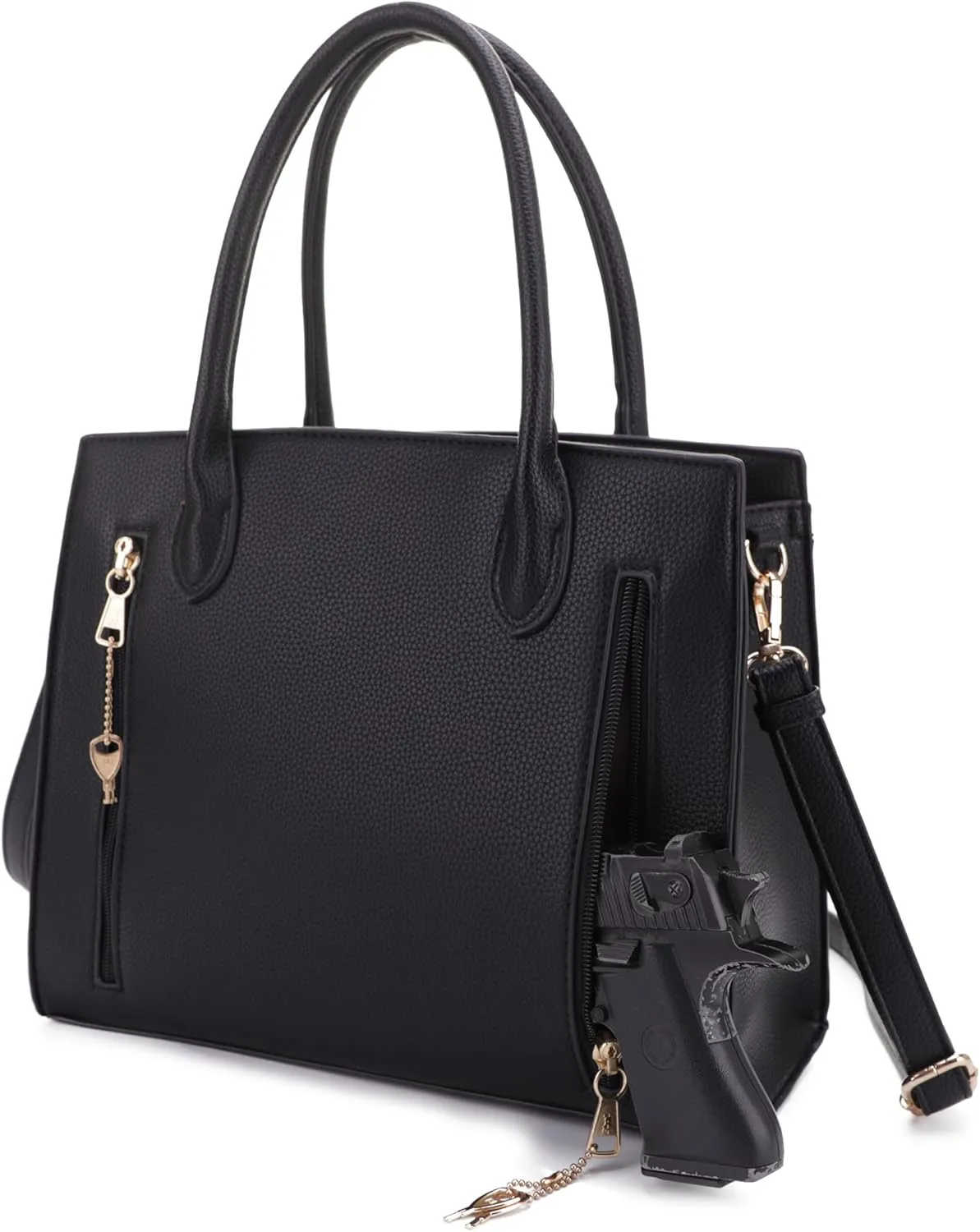 JESSIE & JAEMS Concealed Carry Purse for Women Satchel Concealed Carry Bag with Adjustable Shoulder Strap