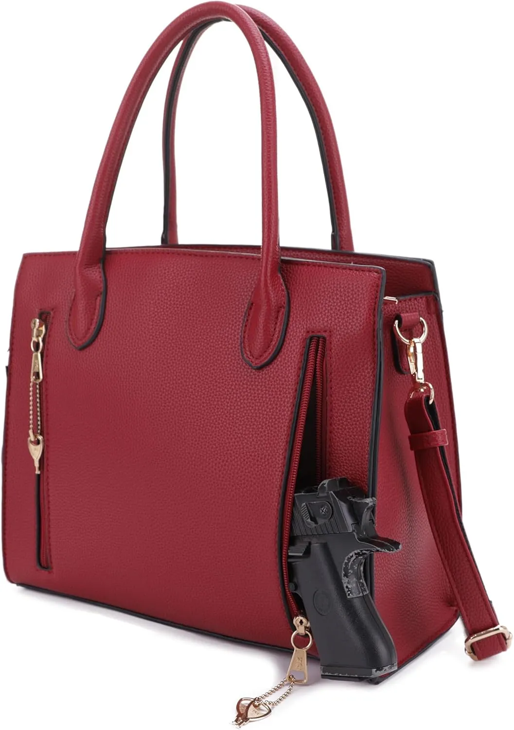 JESSIE & JAEMS Concealed Carry Purse for Women Satchel Concealed Carry Bag with Adjustable Shoulder Strap
