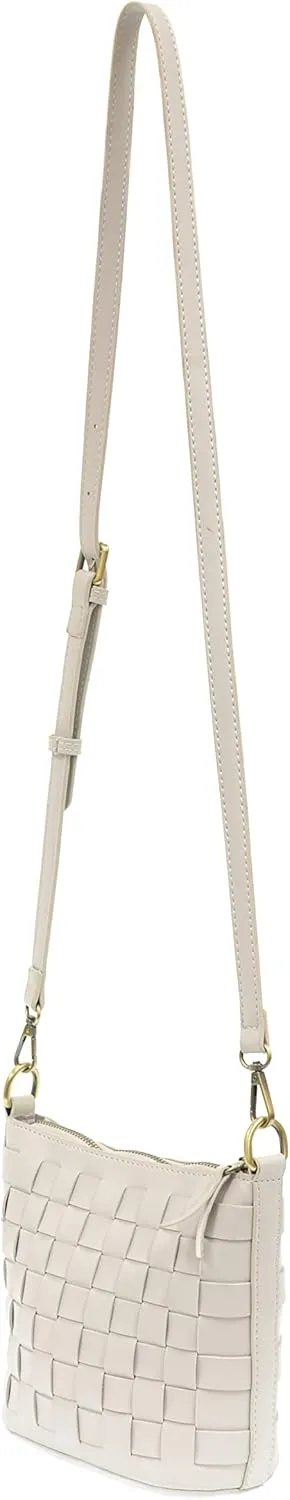 Joy Susan Maci Woven Crossbody: Vegan Bag