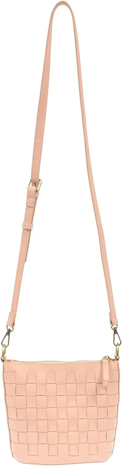 Joy Susan Maci Woven Crossbody: Vegan Bag