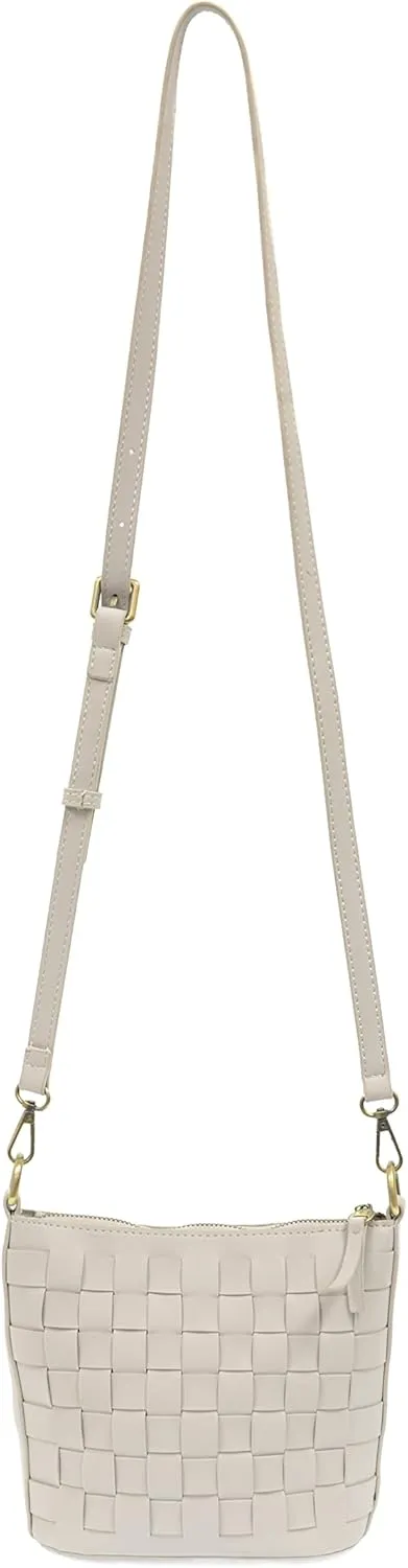 Joy Susan Maci Woven Crossbody: Vegan Bag