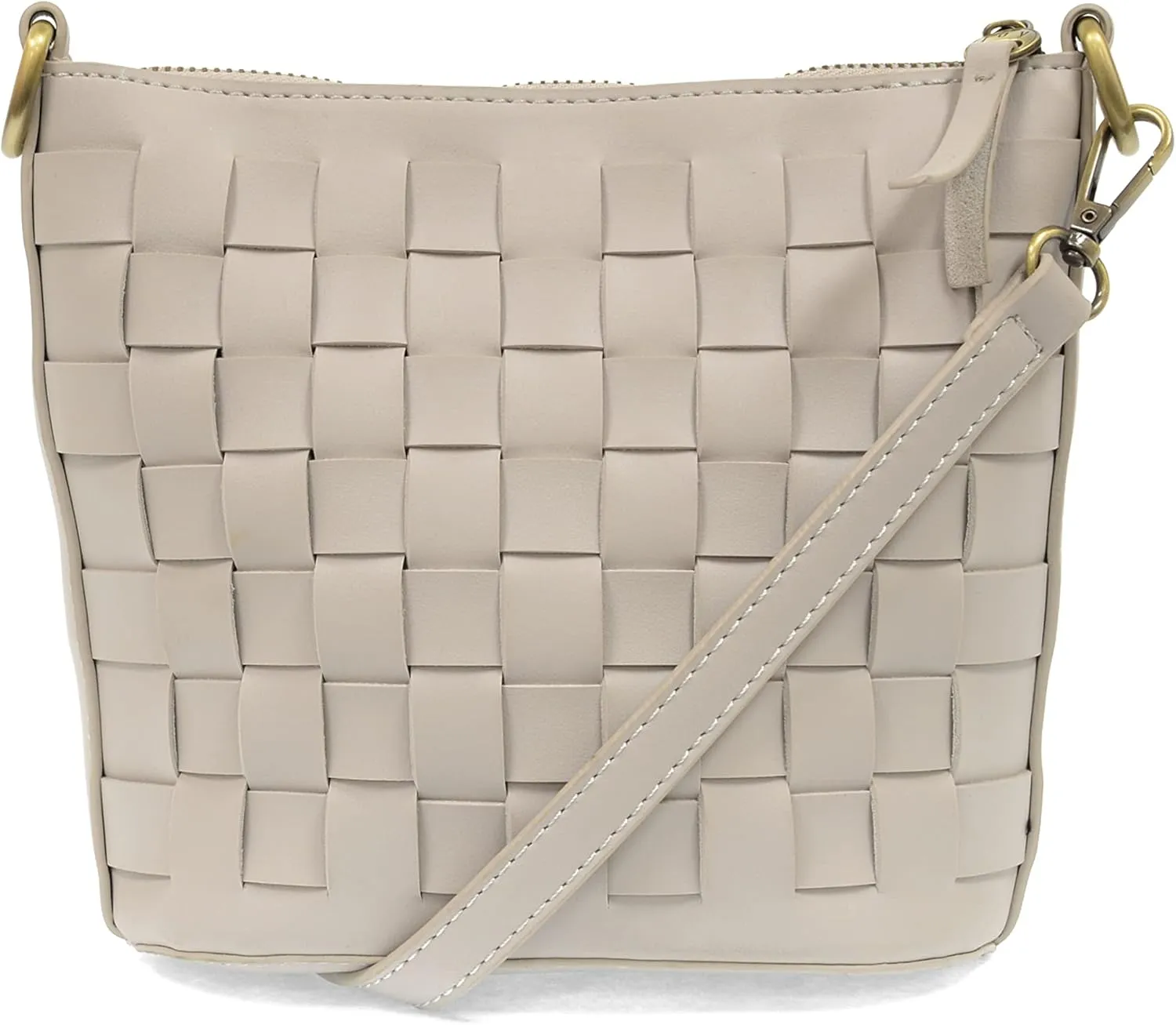 Joy Susan Maci Woven Crossbody: Vegan Bag