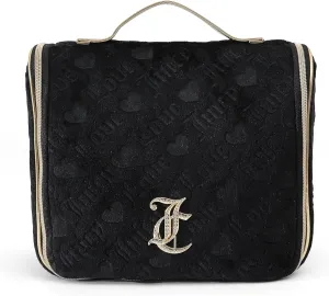 Juicy Couture Black Pressed Terry Velour Hanging Organizer