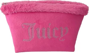 Juicy Couture Fushia Terry Velour & Fur Top Zip Bag