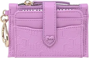 Juicy Couture Women's Tab Elongated Card Case with Keyring (Heartless Fondant Pink)
