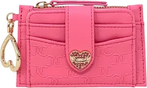 Juicy Couture Women's Tab Elongated Card Case with Keyring (That Bling Pink Lemonade)