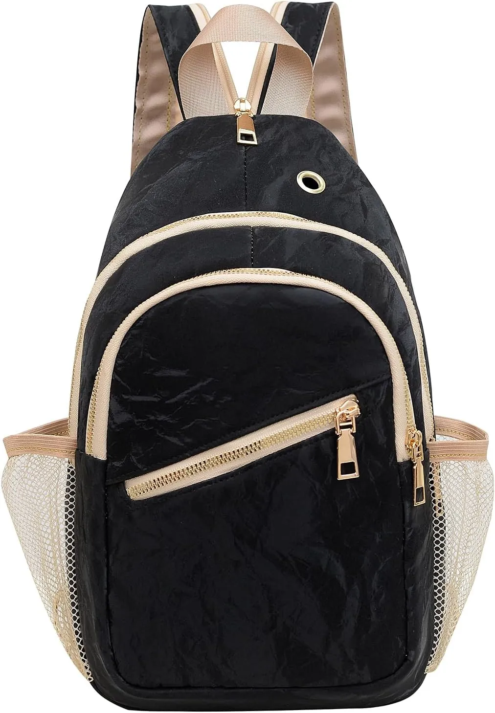 KAHHZA Convertible Sling Bag Crossbody Backpack For Women Small Chest Bag Purse Water Resist Shoulder Bag For Travel Hiking