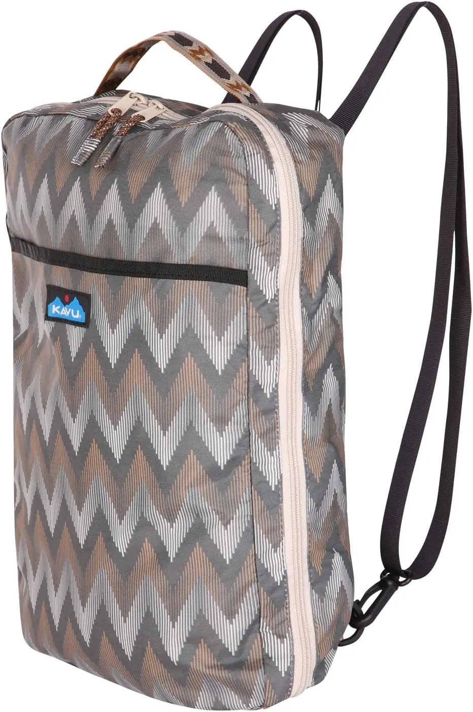 KAVU Wombat Packing Cube Convertible Backpack - Chevron Peak