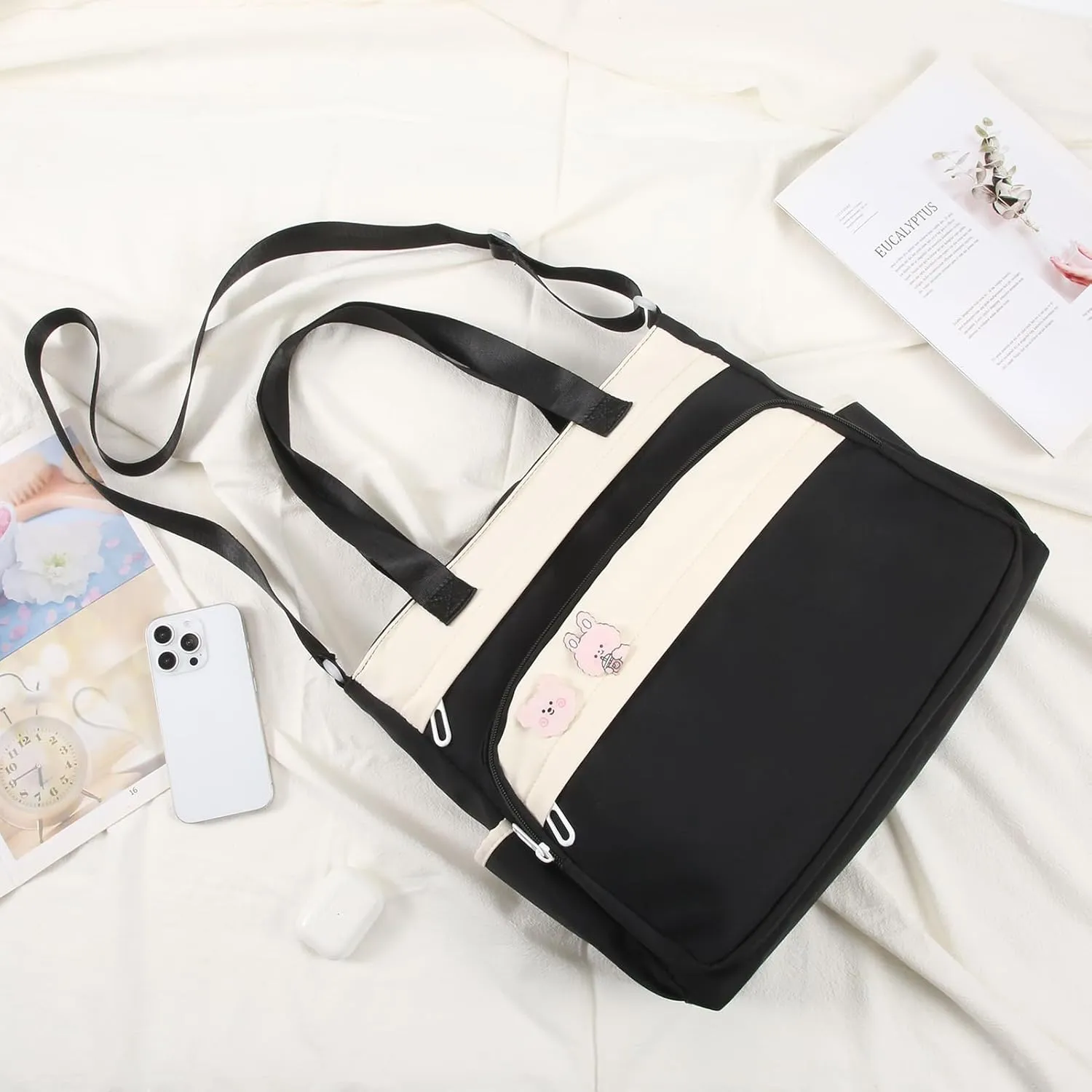 Kawaii Messenger Bag for Girls School Tote Bag