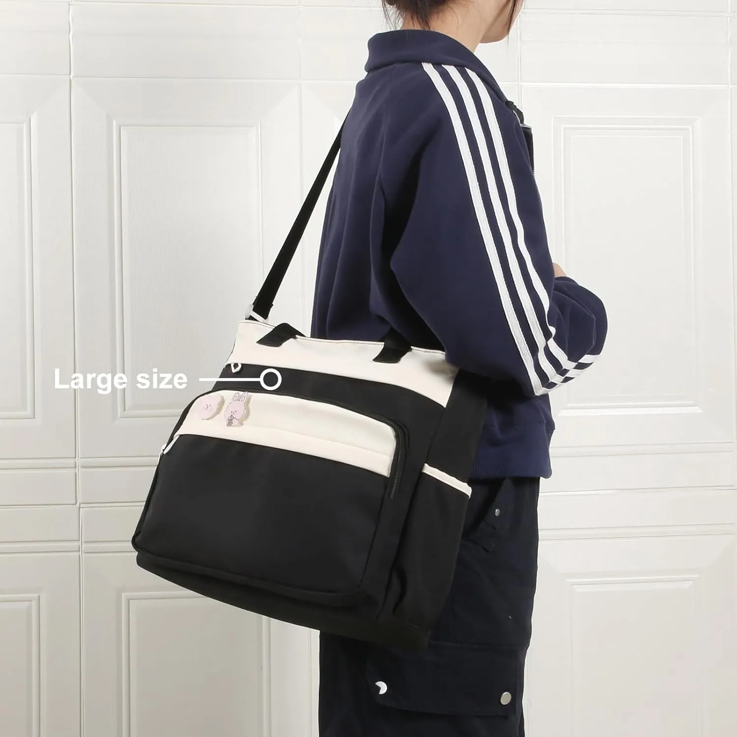 Kawaii Messenger Bag for Girls School Tote Bag