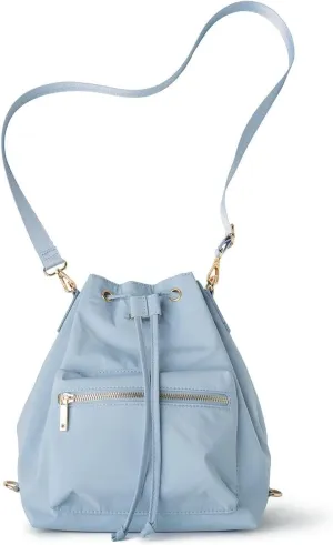 KEDZIE Aries Convertible Bucket Bag 3-Way Backpack Crossbody Strap Purse for Women
