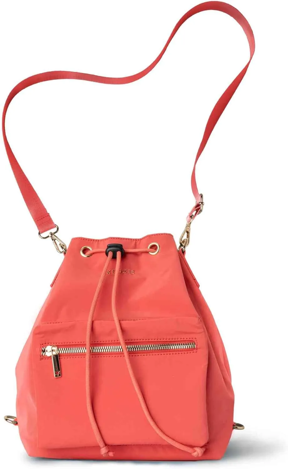 KEDZIE Aries Convertible Bucket Bag 3-Way Backpack Crossbody Strap Purse for Women