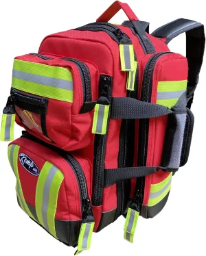 Kemp USA EMS Mini Backpack - EMT Bag | Emergency Bag For Confined Spaces, Search and Rescue | For Helicopter Aircraft EMS | Lifeguard Rescue Daypack and First Aid Supplies