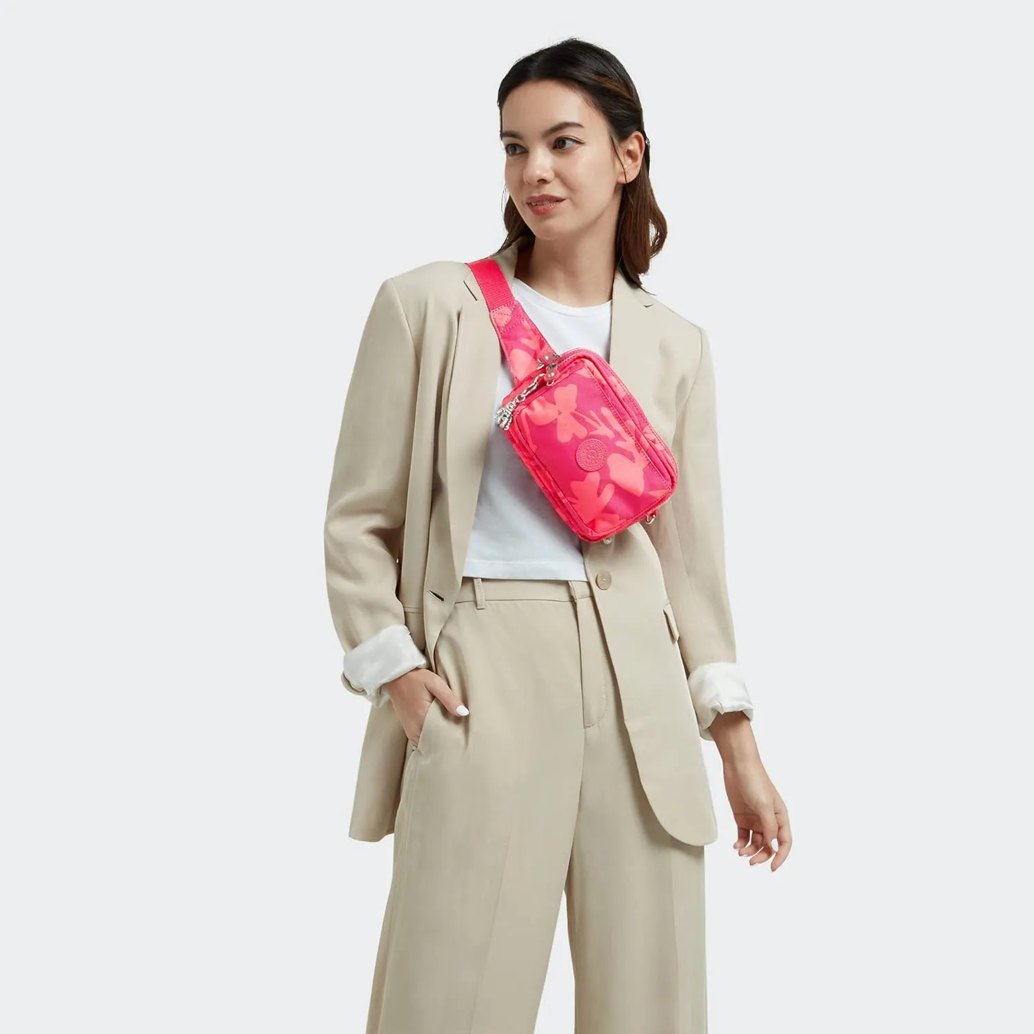 Kipling Abanu Multi Metallic Convertible Crossbody Bag