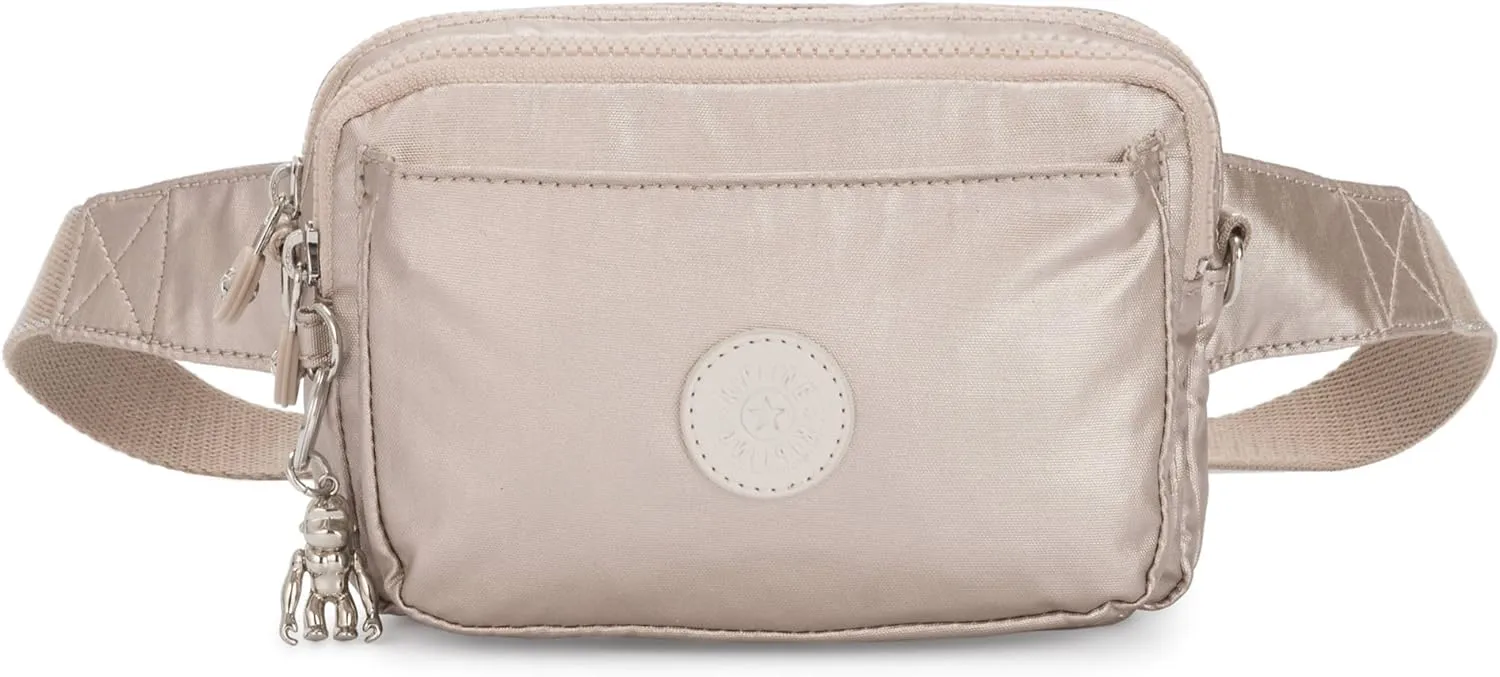 Kipling Women’s Abanu Multi Crossbody Bag, Lightweight, Adjustable Nylon Waist Pack with Multi-Compartment Zip Pockets