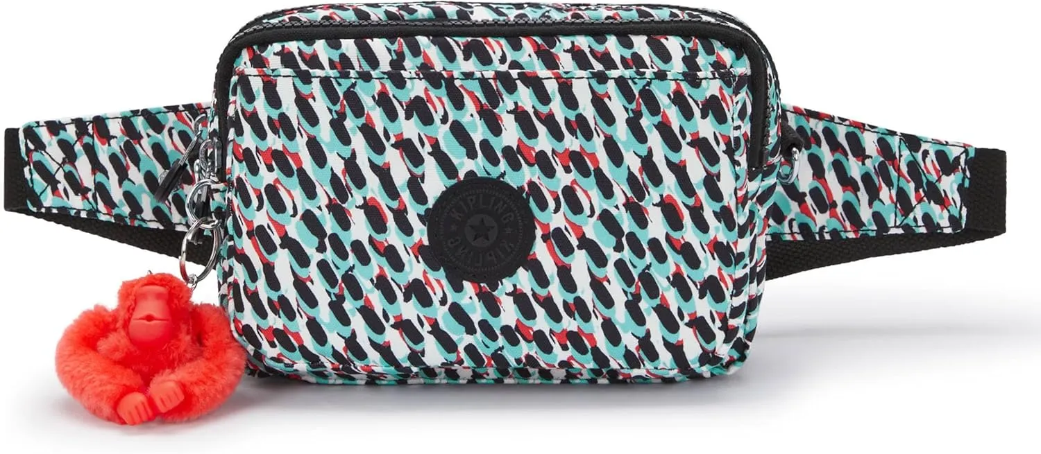 Kipling Women's Abanu Multi Crossbody Bag, Lightweight, Adjustable Waist Pack with Multi-Compartment Zip Pockets