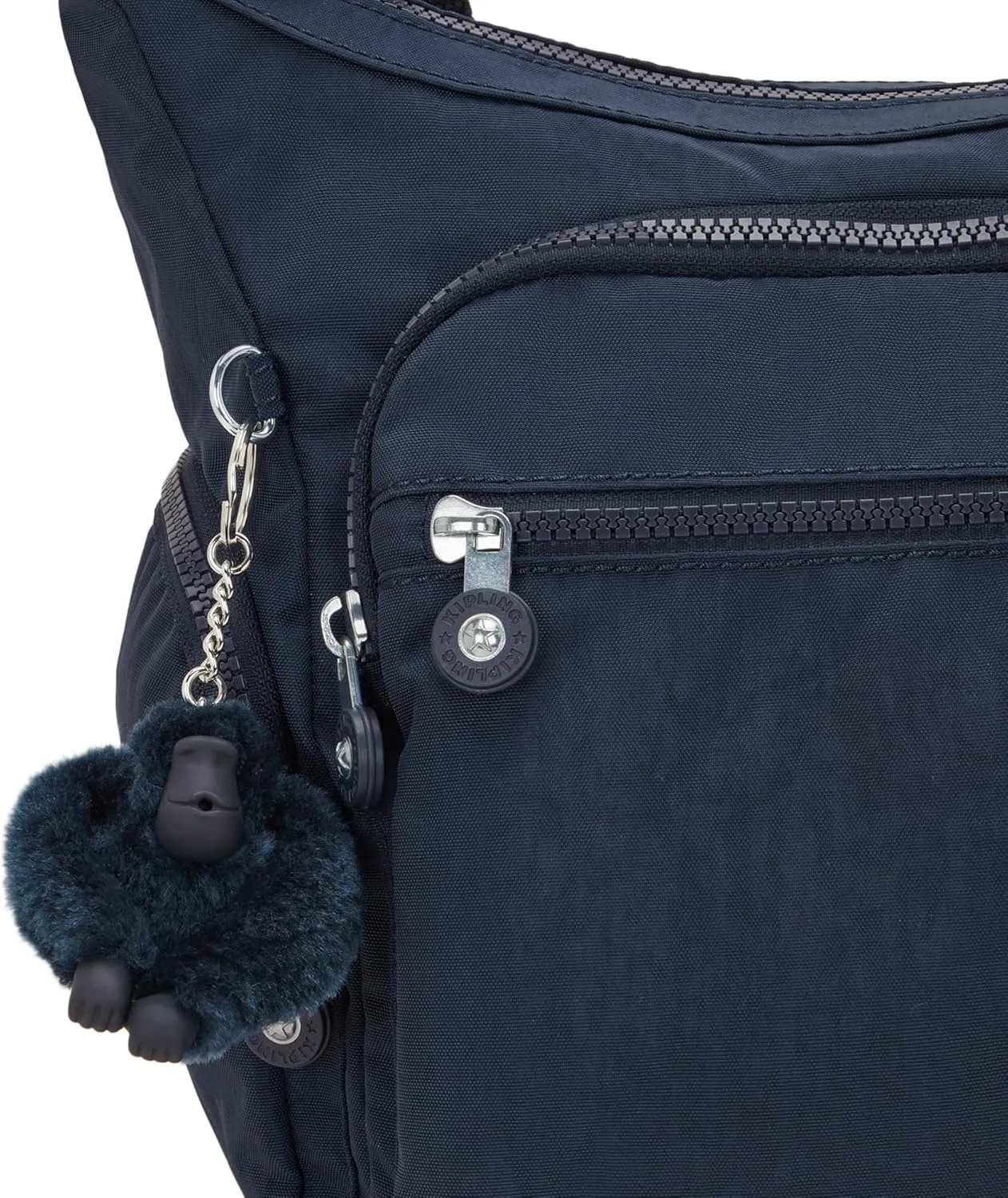 Kipling Womens Gabbie Bag, Lightweight Everyday Purse, Casual Shoulder Bag Crossbody, Blue Bleu, Medium US