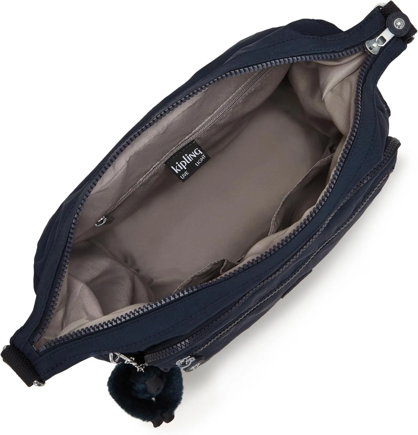 Kipling Womens Gabbie Bag, Lightweight Everyday Purse, Casual Shoulder Bag Crossbody, Blue Bleu, Medium US