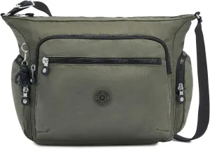 Kipling Womens Gabbie Bag, Lightweight Everyday Purse, Casual Shoulder Crossbody Bag, Green Moss, Medium US