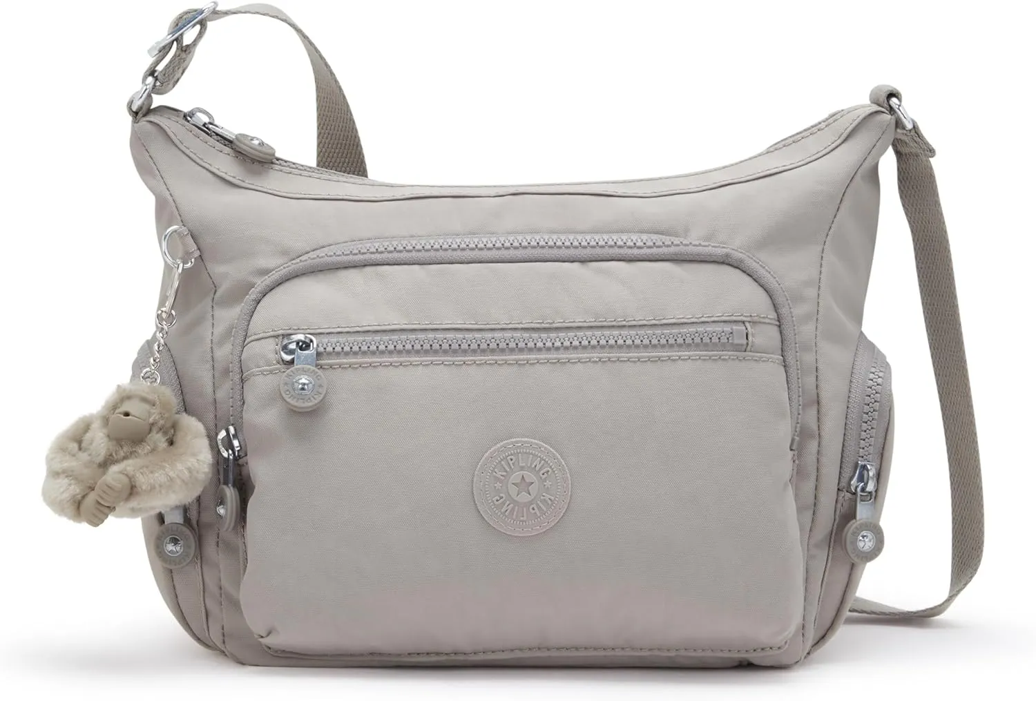 Kipling Womens Gabbie Small Bag, Lightweight Everyday Purse, Casual Shoulder Bag Crossbody, Grey Gris, Small US